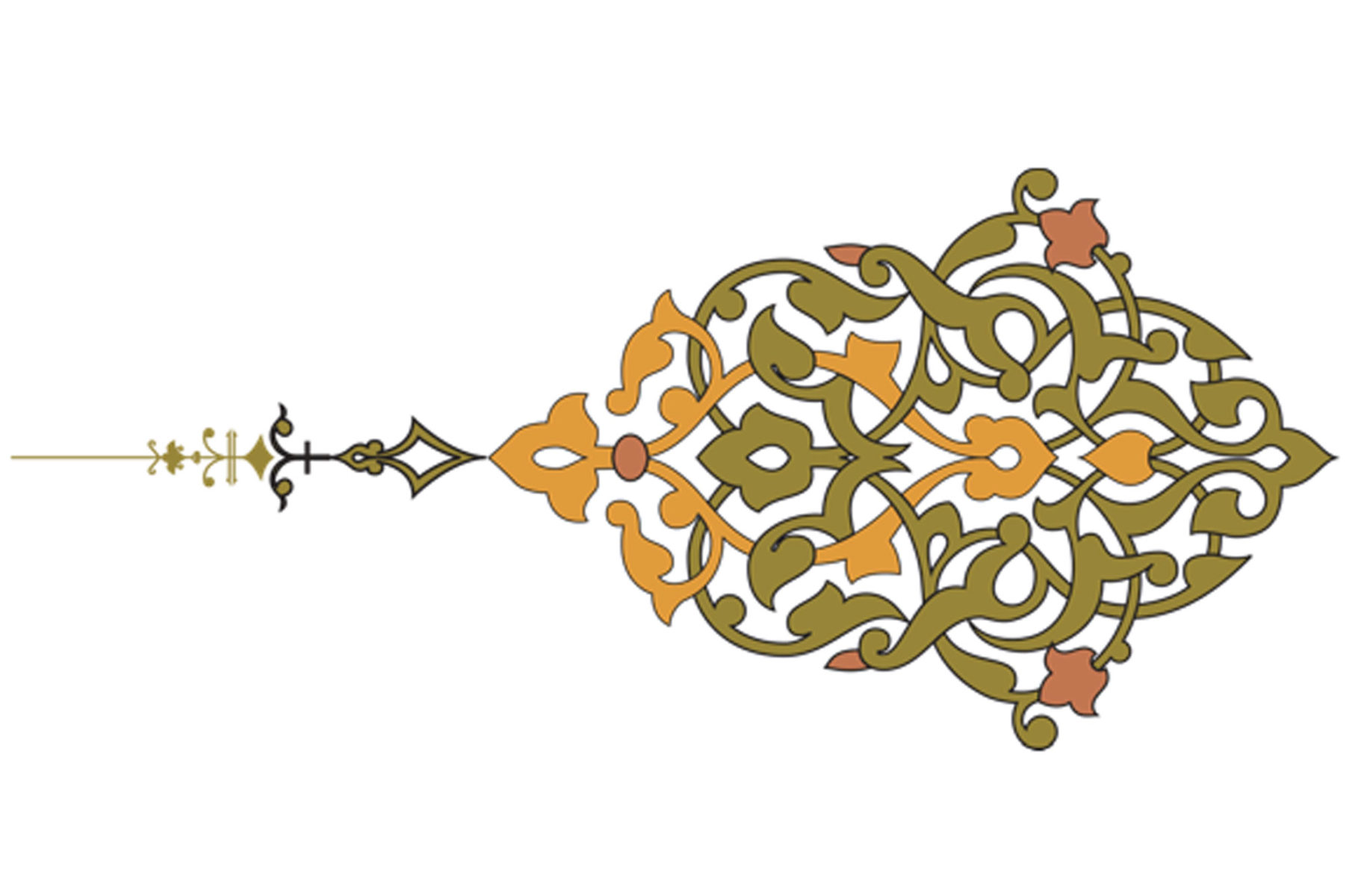 Islamic ornament line