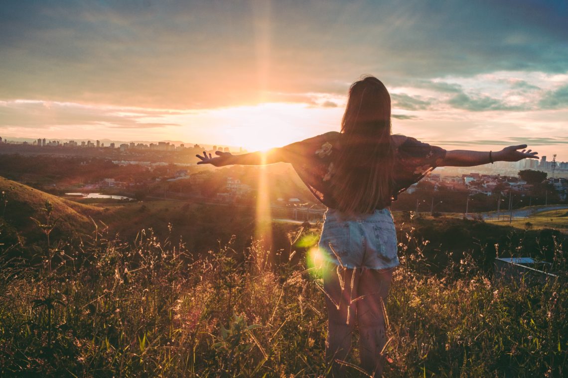 RadioMarocCulture Woman Stands On Mountain Over Field Under Cloudy Sky At 847483